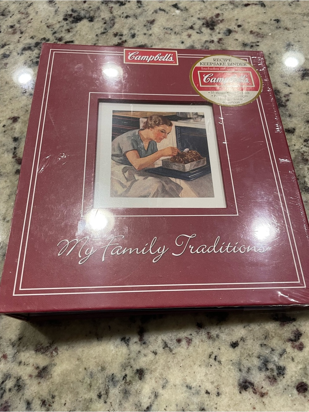 Campbell's 'Sharing My Family Traditions' Recipe Keepsake Binder - Purple